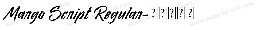 Margo Script Regular字体转换